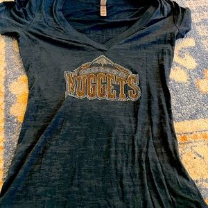 Denver nuggets V neck  tee